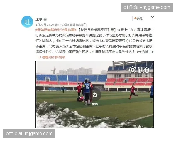 球场暴力事件：一场业余联赛冲突导致警方介入调查